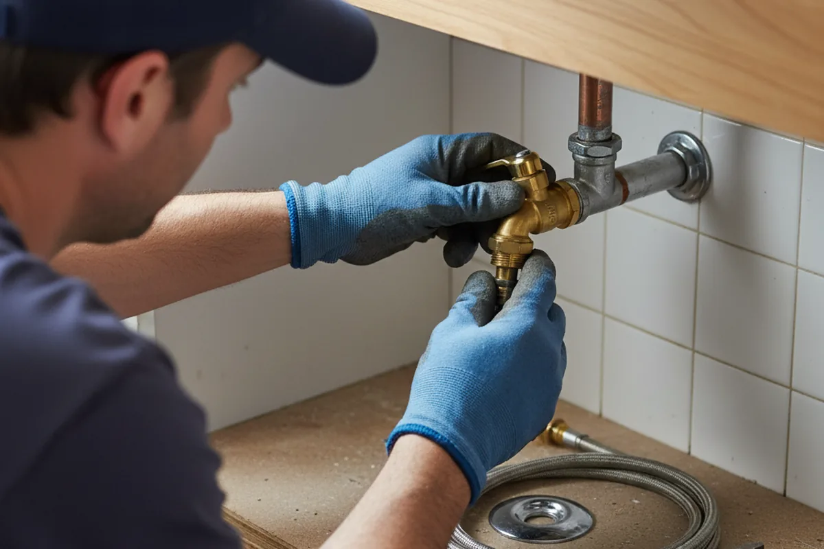 Shutoff valve and fitting work during Repiping in Albuquerque